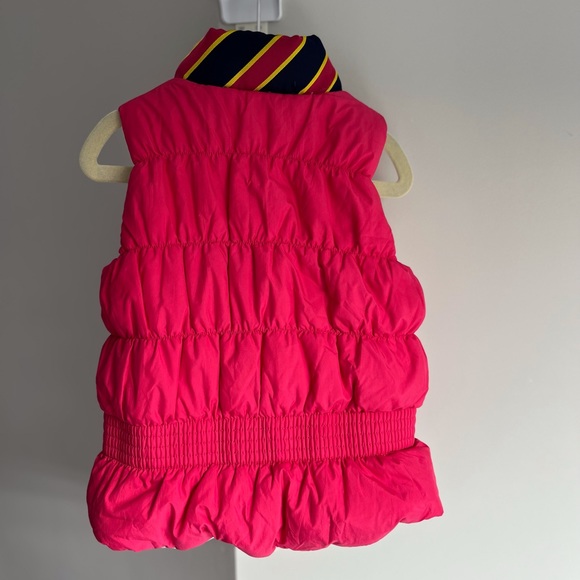 Ralph Lauren pink and gold girls puffer vest - Picture 3 of 7